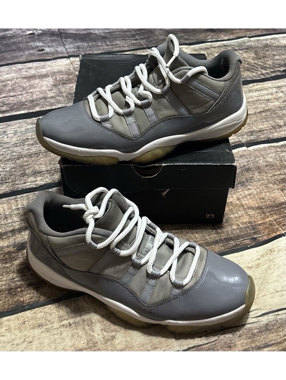 Jordan Air Jordan 11 Retro Low Cool Grey Size 11 2018 Men's Sneakers 528895-003